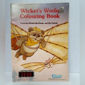 Vintage Star Wars Wicket’s World Colouring Book (1983 Kenner) – Ewok Collectible
